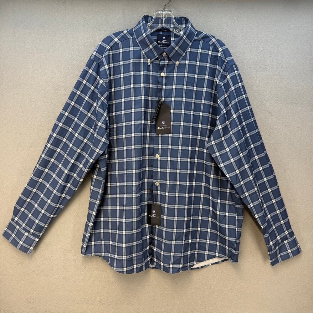 Ben Sherman Button Down Shirt Men's XL Slim Fit Business Casual NWT